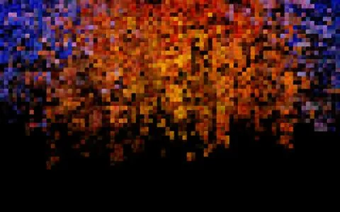 Dark Orange vector pattern in square style. Stock Illustration