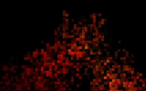 Dark Orange vector pattern in square style. Illustrazione stock