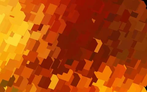 Dark Orange vector pattern in square style. 스톡 일러스트