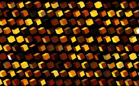 Dark Orange vector pattern in square style. Illustrazione stock