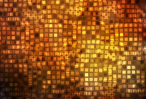 Dark Orange vector pattern in square style. 스톡 일러스트