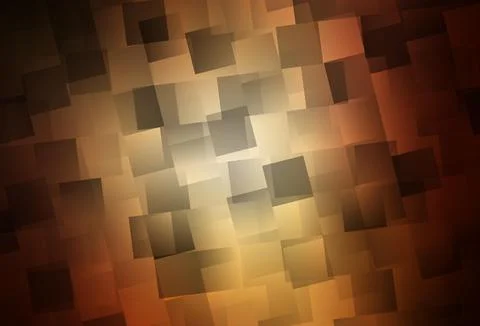Dark Orange vector pattern in square style. 库存插图