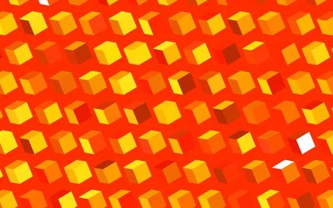 Dark Orange vector pattern in square style. Stock Illustration
