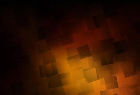 Dark Orange vector pattern in square style. Illustrazione stock