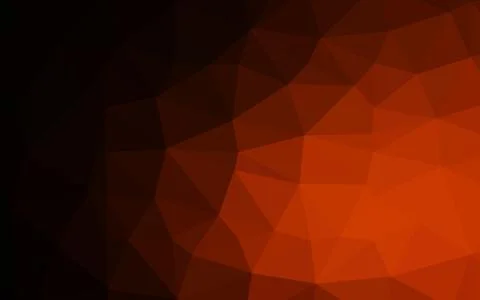 Dark Orange vector polygonal background. Illustrazione stock