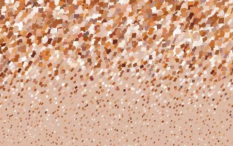 Dark Orange vector polygonal illustration, which consist of rectangles. Recta Stock Illustration