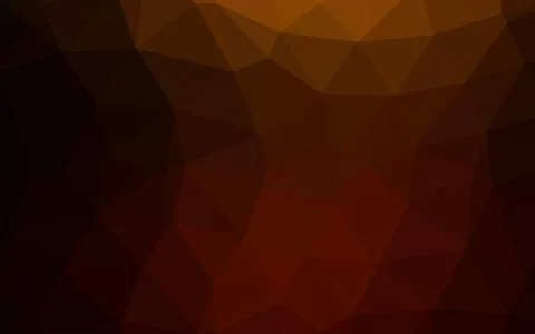 Dark Orange vector polygonal pattern. Stock Illustration
