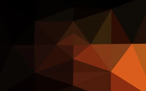 Dark Orange vector polygonal pattern. イラスト素材