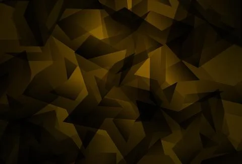 Dark Orange vector polygonal pattern. 스톡 일러스트