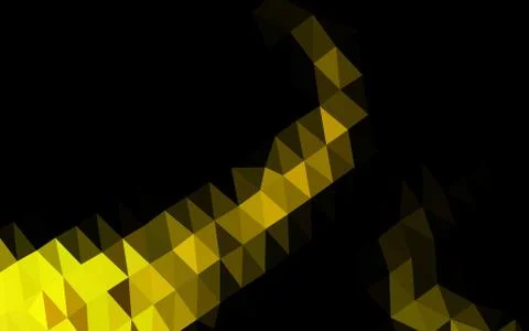 Dark Orange vector shining triangular pattern. 스톡 일러스트