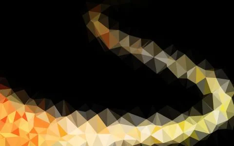 Dark Orange vector shining triangular template. Illustrazione stock