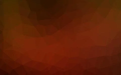 Dark Orange vector shining triangular background. 스톡 일러스트