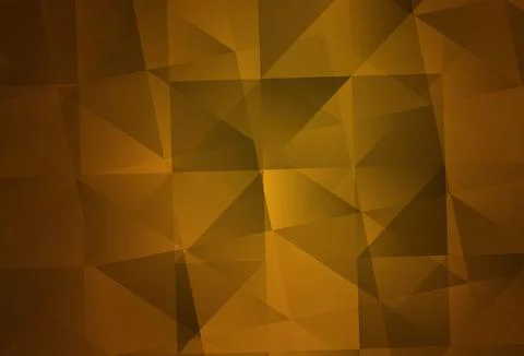 Dark Orange vector shining triangular layout. Stock Illustration