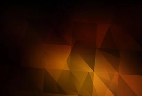 Dark Orange vector shining triangular layout. Illustrazione stock