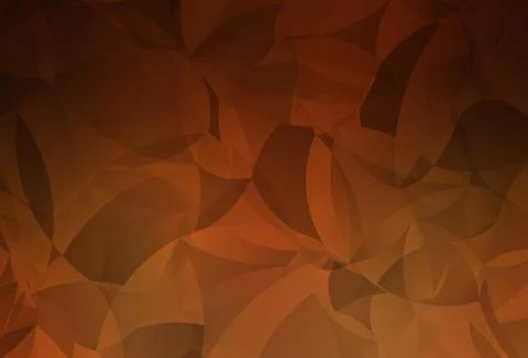 Dark Orange vector shining triangular backdrop. Illustrazione stock