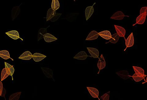 Dark Orange vector sketch pattern. Illustrazione stock