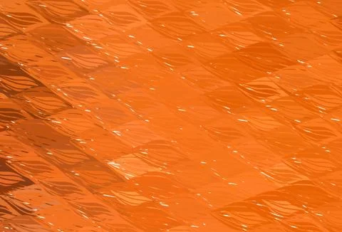 Dark Orange vector template with bent lines. Stock Illustration