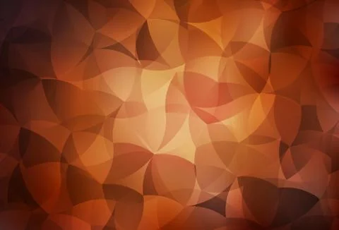Dark Orange vector template with chaotic shapes. Stock Illustration