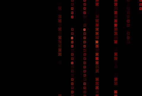 Dark Orange vector template with circles, rectangles. Stock Illustration