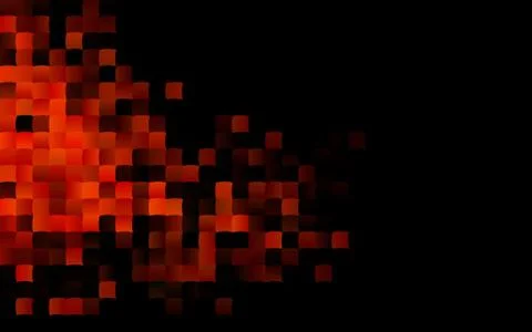 Dark Orange vector template with crystals, rectangles. Stock Illustration