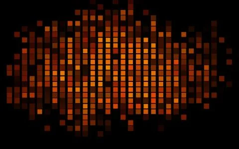 Dark Orange vector template with crystals, rectangles. 스톡 일러스트