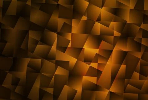 Dark Orange vector template with rhombus. Stock Illustration