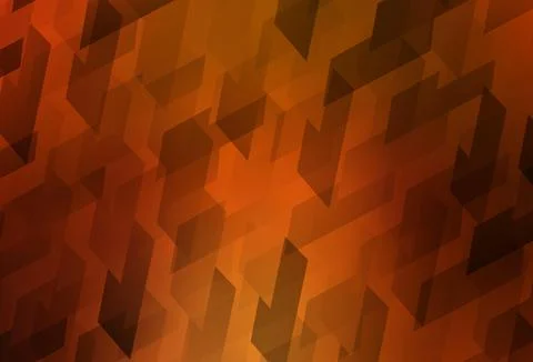 Dark Orange vector template with rhombus. Stock Illustration