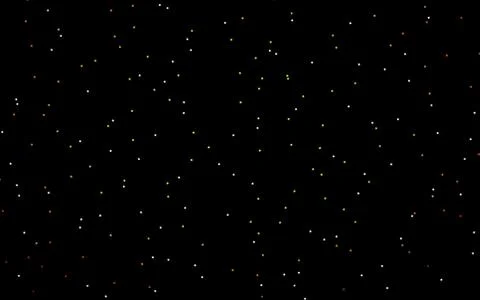 Dark Orange vector template with sky stars. Illustrazione stock