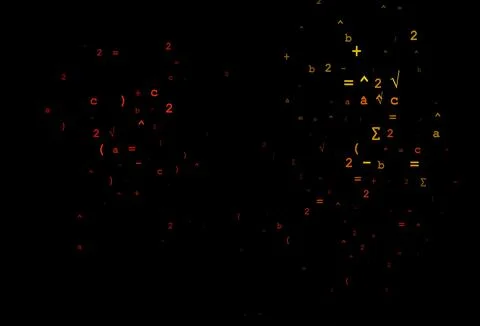 Dark Orange vector texture with mathematic symbols. Illustrazione stock
