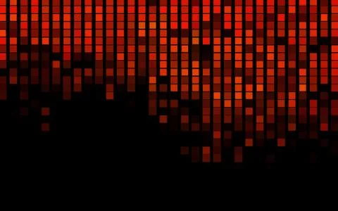 Dark Orange vector texture in rectangular style. Stock Illustration