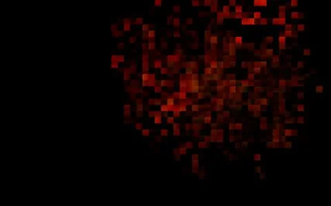 Dark Orange vector texture in rectangular style. Stock Illustration