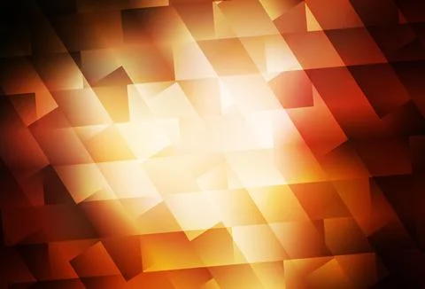 Dark Orange vector texture in rectangular style. Stock Illustration