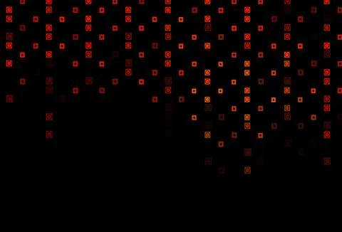 Dark Orange vector texture in rectangular, circular style. Stock Illustration