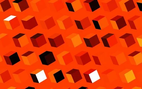 Dark Orange vector texture in rectangular style. Stockillustratie