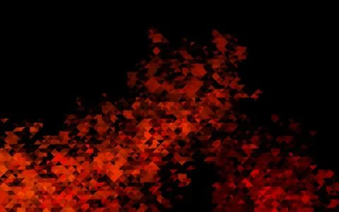 Dark Orange vector texture in triangular style. Illustrazione stock