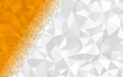 Dark Orange, White triangular low poly, Mosaic pattern Background, Vector ill Stockillustratie