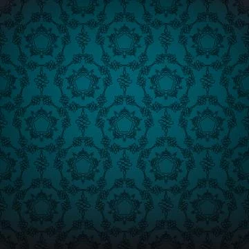 Dark ornament background Stock Illustration