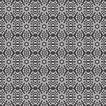 Dark ornate seamless pattern textile design Stock Illustration