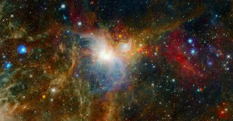Dark outer space. Elements of this image furnished by NASA Stock Photos