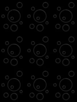 Dark Overlapping Bubble Circle Pattern Background Illustrazione stock