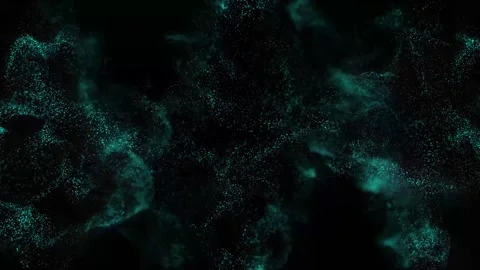 Dark particle cloud video for tech and AI motion design Stock Footage 312070761