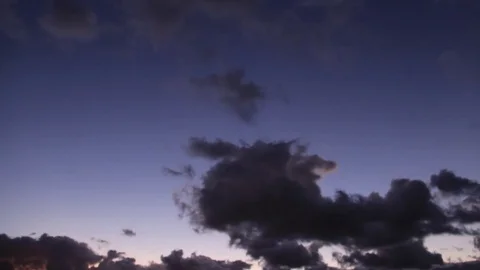 Dark passing clouds over a night sky Stock-Footage 83879674