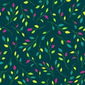 Dark pattern with branches Stock Illustration