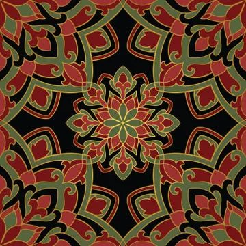 Dark pattern of mandalas. Stock Illustration