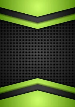 Dark perforated tech corporate background Stock Illustration