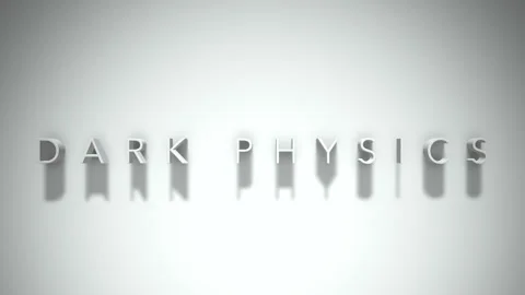 Dark physics 3D title animation with shadows on a white background Stock Footage 298001493