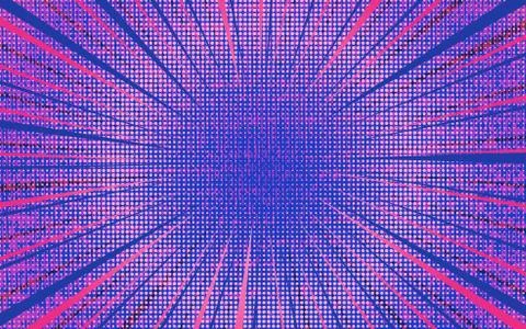 Dark pink and blue exploding comic background イラスト素材