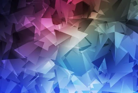 Dark Pink, Blue vector abstract mosaic pattern. Illustrazione stock