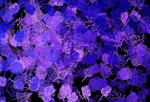 Dark Pink, Blue vector abstract design with trees, branches. Stock Illustration