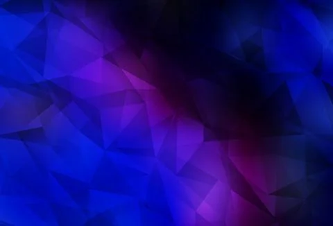Dark Pink, Blue vector abstract polygonal pattern. Illustrazione stock